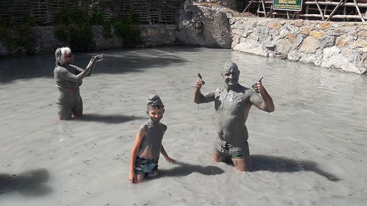 bain de boue à dalyan en turquie