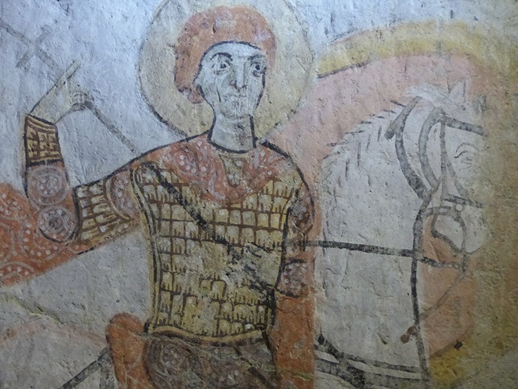 Fresque de l'Eglise au Serpent - Yılanlı kilise - Musée de plein air de Göreme Cappadoce Turquie
