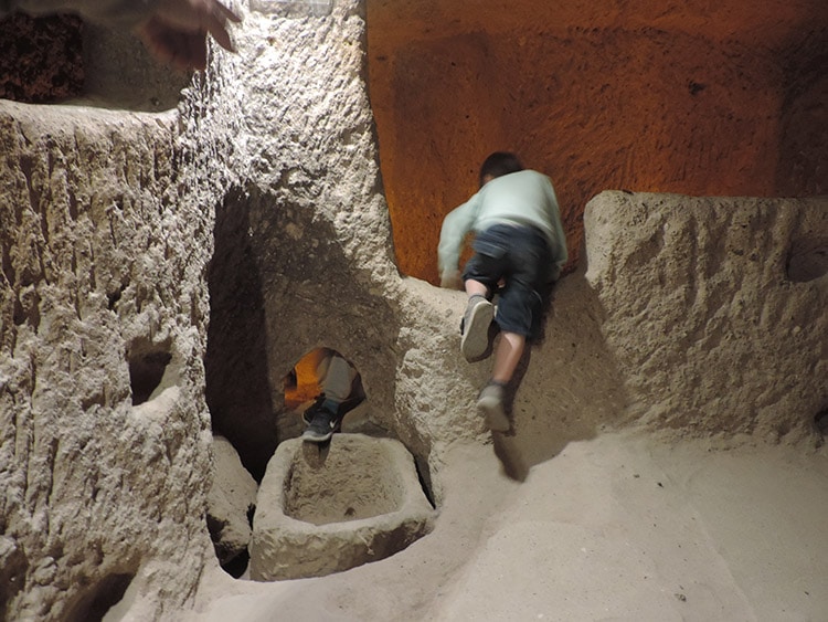 cité troglodyte, Kaymakli, Cappadoce, Turquie