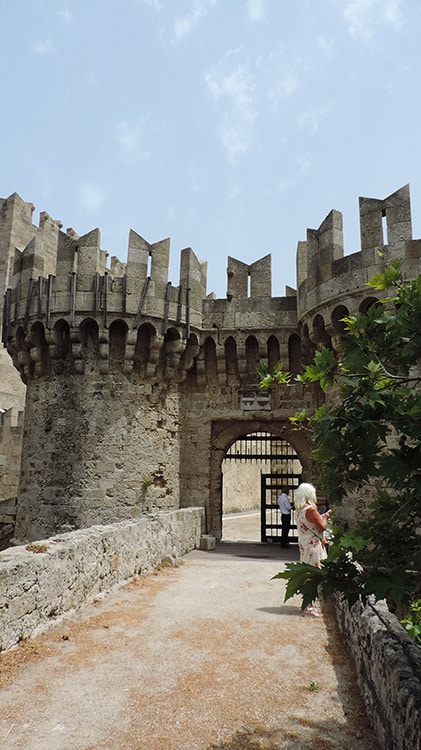 remparts de l'ile grecque de rhode