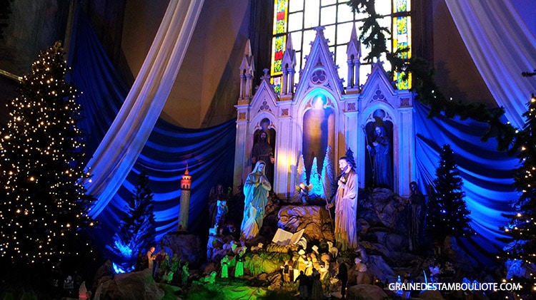 Eglise Saint-Antoine de Padoue à Istanbul crèche de noel