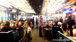 rue arap sukru bursa et ses meyhane de poisson mezze raki et musiciens traditionnels