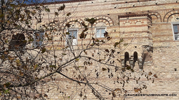 dernier vestige du palais des Blachernes de constantinople, le palais du Porphyrogénète, exemple unique d'architecture byzantine laïque