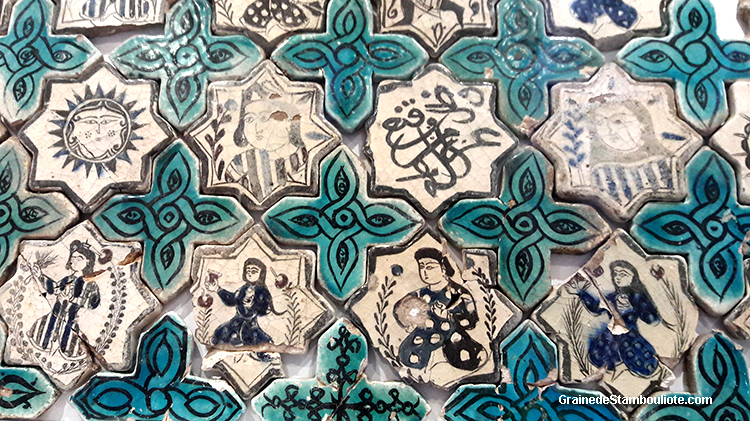 musée Karatay à Konya, Turquie. Abrite le musée des céramiques. De style seljoukide. représentations assez rares de personnages.