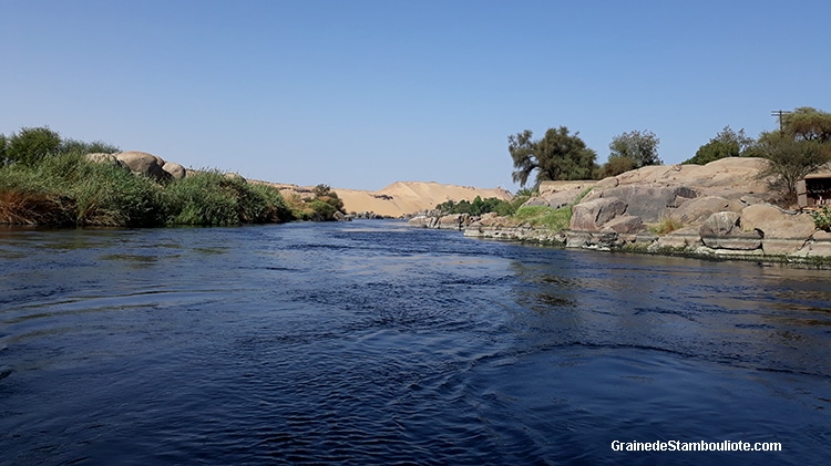 1ère cataracte sur le Nil entre Assouan et le Soudan, Haute Egypte