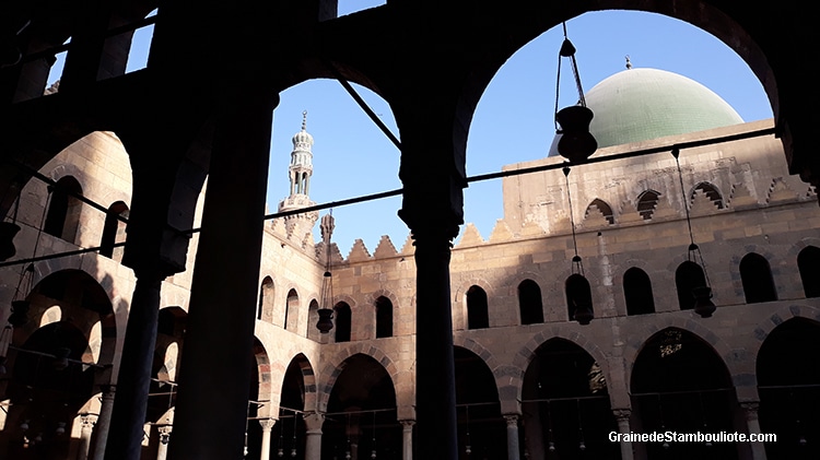 mosquée El-Nasir Mohammed IbnbQalaoun, style mamelouk, Citadelle du Caire, Egypte,