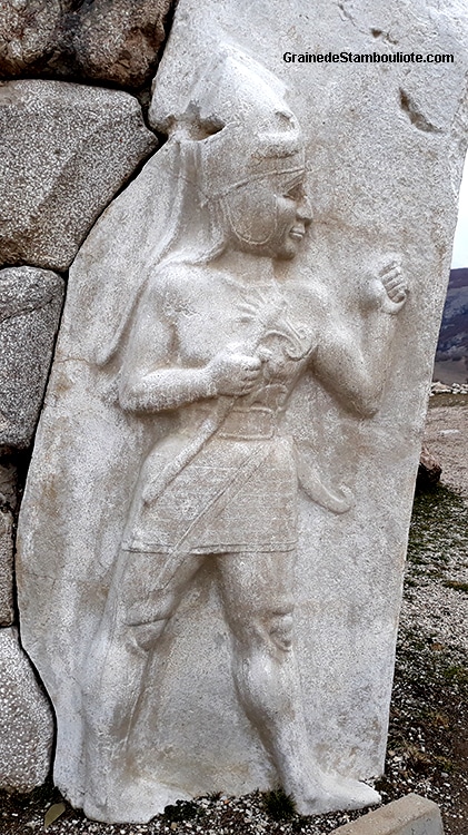 dieu de la guerre, Porte du Roi de Hattusa, capitale Hittite, haut relief