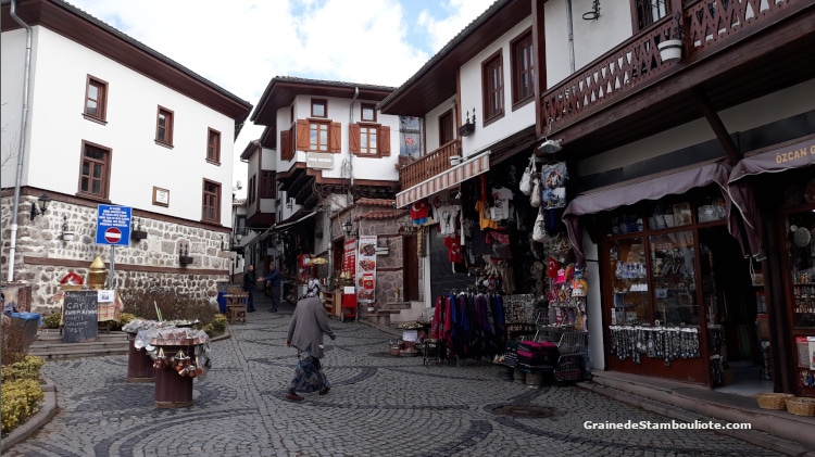 Citadelle d'Ankara, origine byzantine, konak traditionnels, Turquie