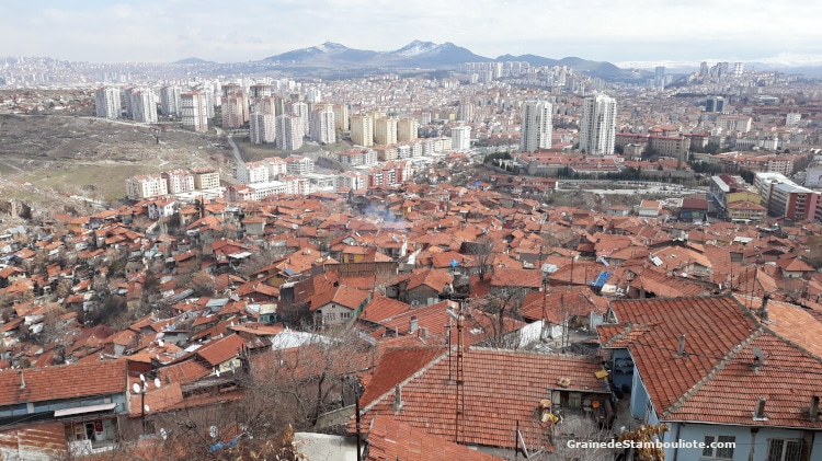 Ankara, panorama depuis les remparts de la citadelle.