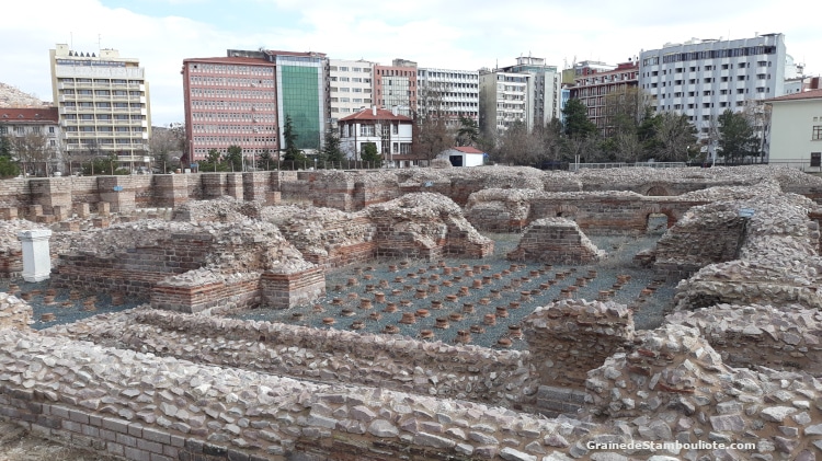 Thermes romains d'Ankara, vestiges antiques