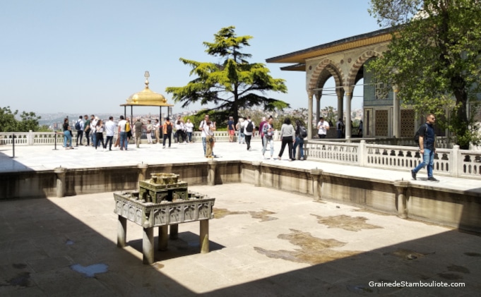 Palais Topkapi, Terrasse, Bassin, Istanbul, Ottoman